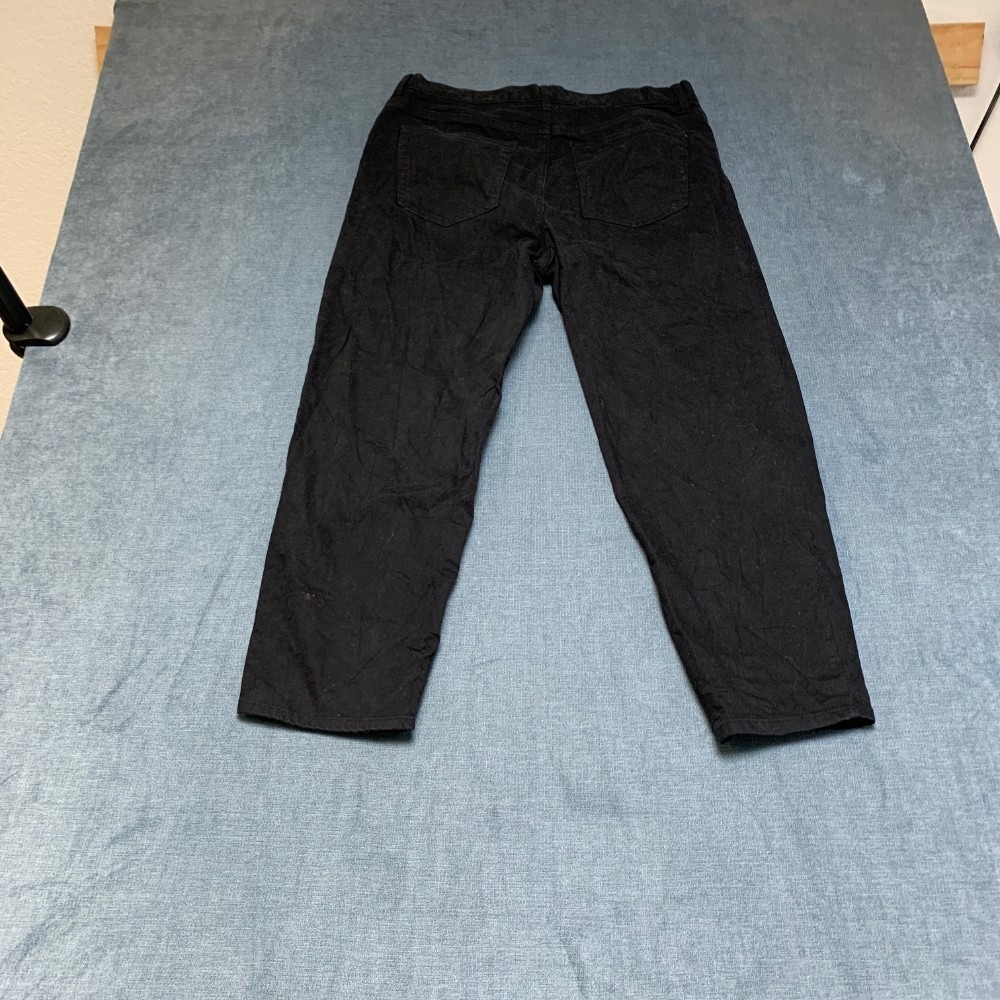 H&M Jeans Mens 34 Black Denim Dark Wash Pockets Straight Leg Regular Fit